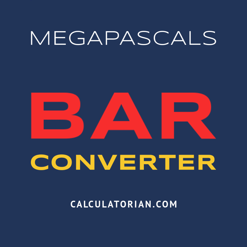 Convert From Megapascals To Bar Convert From Megapascals To Bar